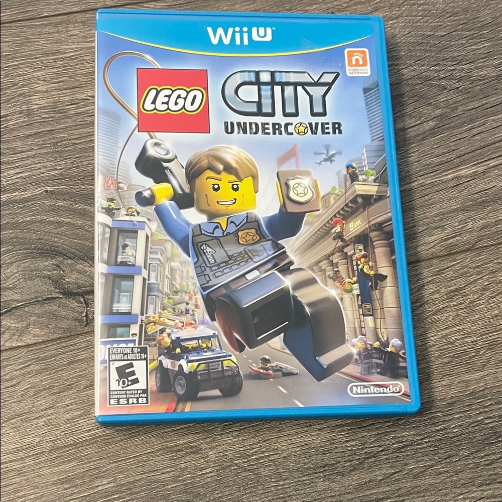LEGO City Undercover Wii U Game with Blue and Multicolor Cover
